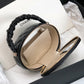 ChanelVanity Case Shiny Gold Black Bag For Women 9.5cm/3.7in