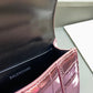 Balen Hourglass Mini Handbag With Chain In Light Pink, For Women,  Bags 4.7in/12cm