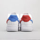 BL - AF1 White red blue snake pattern