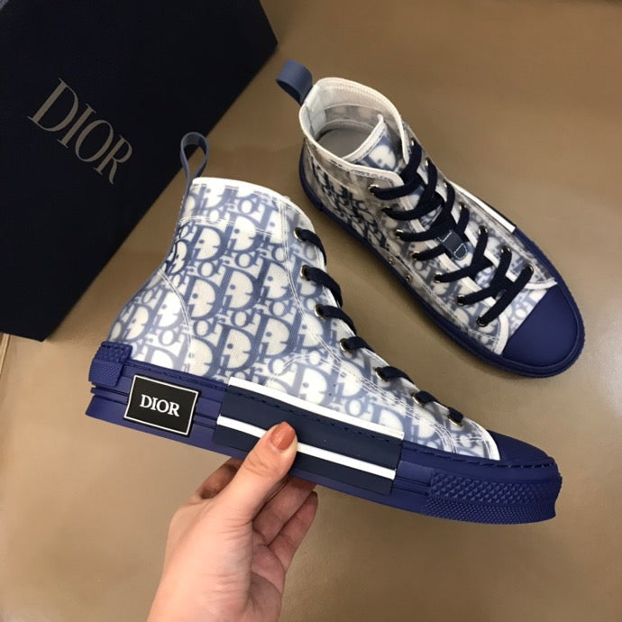 BL - DIR B23 Blue HIGH-TOP SNEAKER
