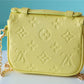 LV Micro Metis Monogram Empreinte Yellow For Women, Women’s Handbags, Shoulder And Crossbody Bags 5.5in/14cm LV M81407