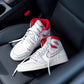BL - AJ1 white and red manuscript
