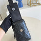 LV Flap Double Phone Pouch Monogram Black For Men, Bags, Crossbody Bags 7.1in/18cm LV M81005