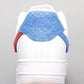 BL - AF1 White red blue snake pattern
