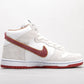 BL - Beige and red hook high top knight color matching