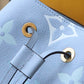 LV NeoNoe BB Bucket Bag Monogram Empreinte Blue For Women, Women’s Handbags, Shoulder Bags 7.9in/20cm LV M45709