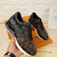 BL - LUV BLnogram Denim Brown Sneaker