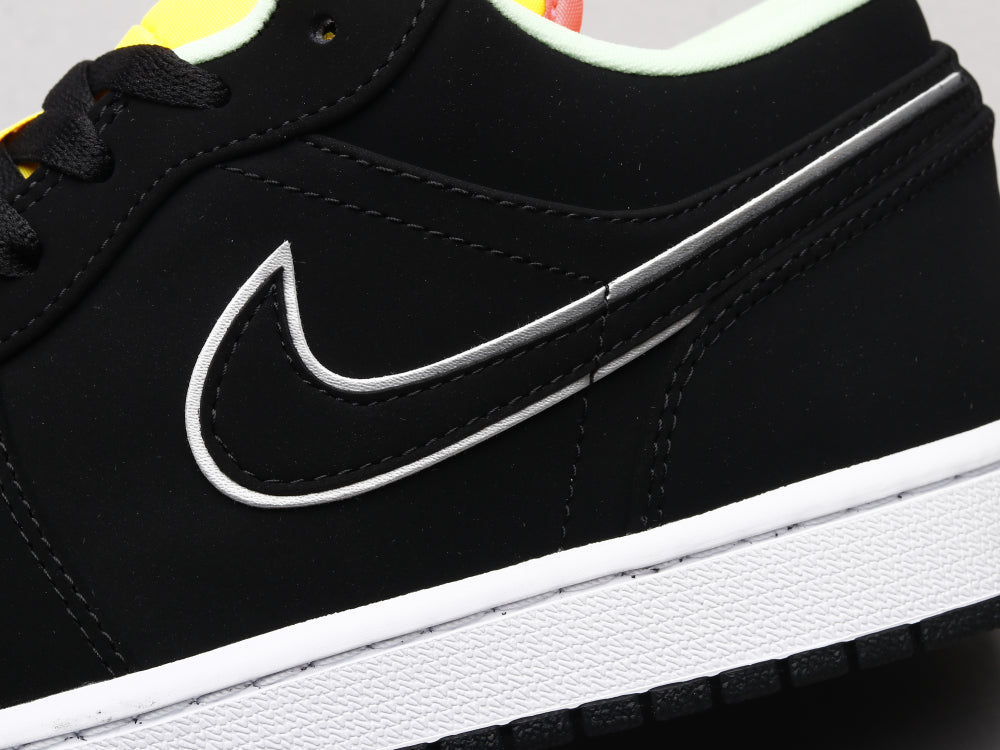 BL - AJ1 Black, blue and yellow stitching