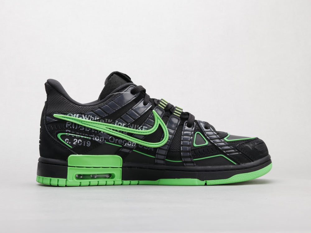 BL - OW x Rubber Dunk Black & Green
