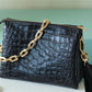 LV Coussin PM High Shiny Alligator Black For Women,  Shoulder And Crossbody Bags 10.2n/26cm LV 