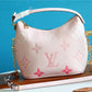 LV Neverfull MM Monogram Canvas Rose Pink For Women,  Shoulder and Crossbody Bags 9.4in/24cm LV