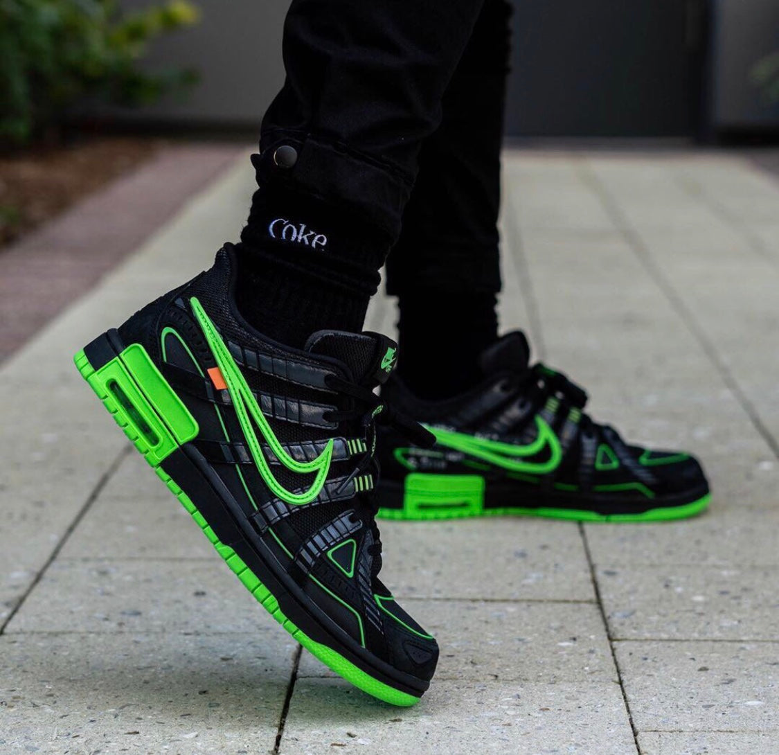BL - OW x Rubber Dunk Black & Green