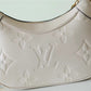 LV Bagatelle Monogram Empreinte Creme Beige For Women,  Shoulder And Crossbody Bags 22cm/8.7in LV M46099