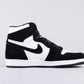 BL - AJ1 horsehair black and white
