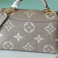 LV Madeleine MM Monogram Empreinte Dove Gray/ Creme Beige For Women,  Shoulder and Crossbody Bags 11.8in/30cm LV M46041