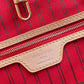 LV Neverfull MM Monogram Canvas Red For Women,  Shoulder Bags 12.6in/31cm LV M41178