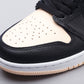 BL - AJ1 black pink toe women's shoes