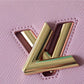 LV Twist MM Epi Guimauve Purple For Women,  Shoulder And Crossbody Bags 9.1in/23cm LV