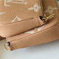 LV Multi Pochette Accessoires Monogram Empreinte Arizona Beige / Cream For Women,  Shoulder And Crossbody Bags 9.8in/25cm LV M45983