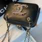 CHL Camera Cubic Diamonds Black Bag For Women 12.5cm/4.9in