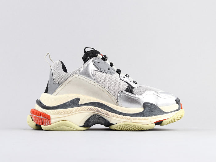 BL - Bla Triple S Red Silver Sneaker