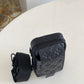 LV Flap Double Phone Pouch Monogram Black For Men, Bags, Crossbody Bags 7.1in/18cm LV M81005