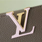 LV Capucines BB Taurillon Smokey Brown Green/ Creme/ Pink For Women,  Shoulder And Crossbody Bags 27cm/10.6in LV M59516