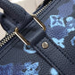 LV Keepall XS Monogram Watercolor Blue Canvas By Virgil Abloh For Men, Bags, Shoulder And Crossbody Bags 8.3in/21cm LV M57844