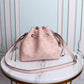 LV Bella Bucket Bag Mahina Magnolia Pink For Women, Women’s Handbags, Shoulder And Crossbody Bags 7.5in/22cm LV M57068