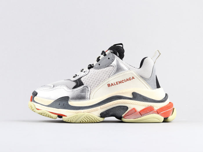 BL - Bla Triple S Red Silver Sneaker