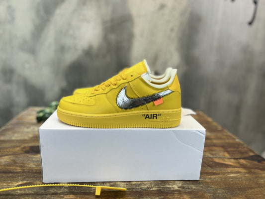 NK Off White x Yellow AR.FRC 1 Low "University Gold" For Men DD1876
