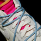 BL - OW x Dunk (NO.38) light blue shoelace pink buckle