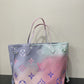 LV Neverfull MM Tote Bag Monogram Canvas Sunrise Pastel For Women,  Shoulder Bags 12.2in/31cm LV M46077