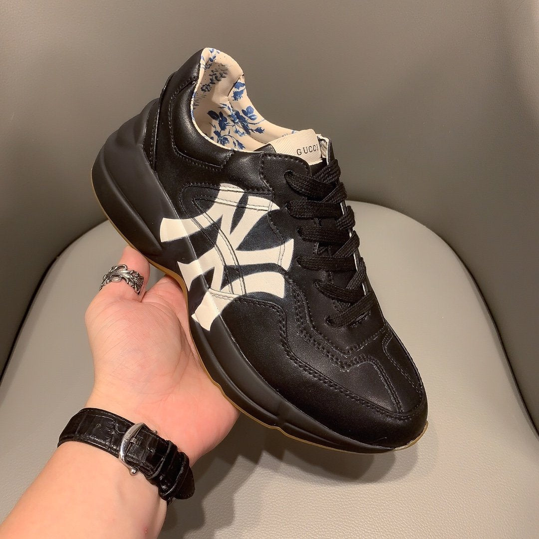 BL-GCI  RHYTON VINTAGE TRAINER NY BLACK SNEAKER 139
