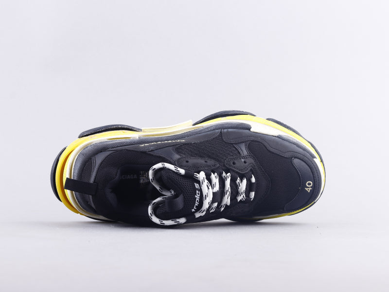 BL - Bla Triple S Black And Yellow Sneaker