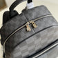 LV Campus Backpack Damier Graphite 3D Canvas Grey For Men, Bags 39cm LV N50009
