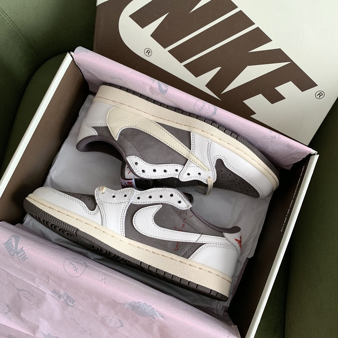 NK Travis Scott x Air Jordan 1 Low OG ‘Reverse Mocha’ For Men DM7866-162