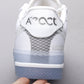 BL - AF1 React Ice Blue Low Top
