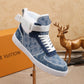 BL - LUV High Top Blue Sneaker