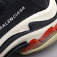 BL - Bla Triple S Black and Red Sneaker