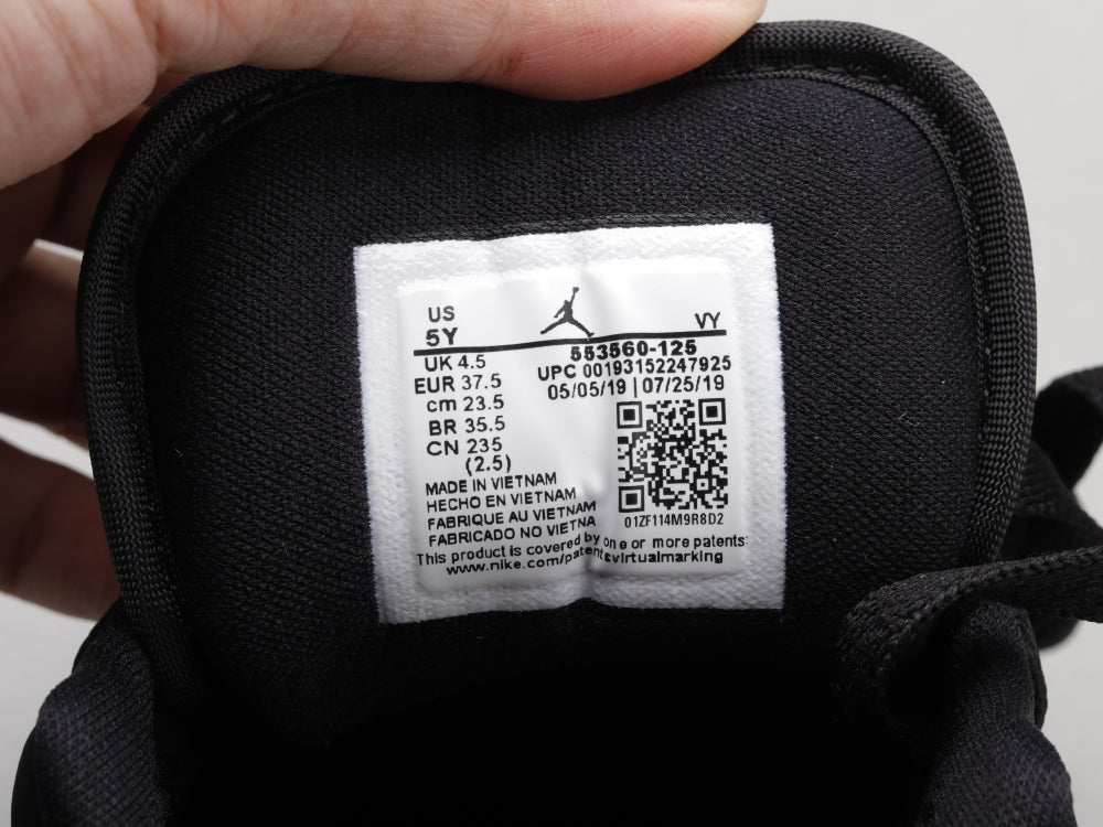BL - AJ1 Black and purple toes