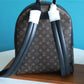 LV Josh Backpack Monogram Macassar For Men, Bags, Backpack 15.7in/40cm LV M45349