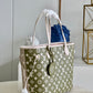 LV Neverfull MM Monogram Empreinte Khaki/Beige For Women,  Tote Bags 12.2in/31cm LV M46102