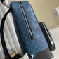 LV Campus Backpack Damier Graphite 3D Canvas Blue For Men, Bags 39cm LV N50008