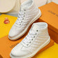 BL - LUV HIgh Top Metal White Sneaker