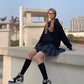 BL - AJ1 Small barb black BLcha women's shoes