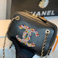 CHL Camera Cubic Diamonds Black Bag For Women 12.5cm/4.9in