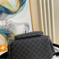 LV Trio Backpack Monogram Eclipse Canvas Black By Virgil Abloh For Men, Bags 44cm LV M45538