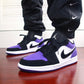 BL - AJ1 black and purple toes