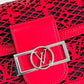 LV Limited Dauphine MM Bags By Nicolas Ghesquière With Monogram Lace Red For Women 25cm LV
